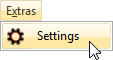 Extras, Einstellungen