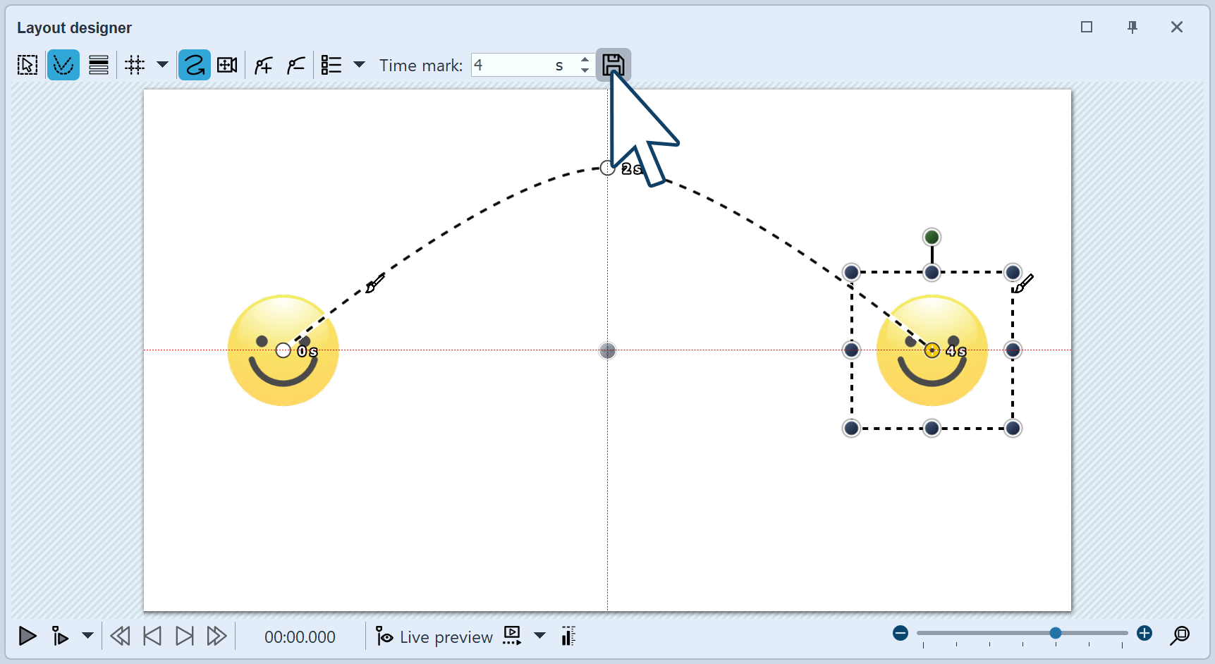 Create and save path