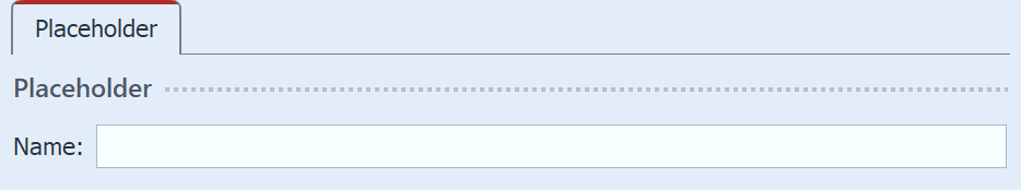 Properties for Placeholder object