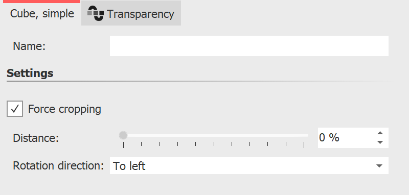 Settings Cube, simple