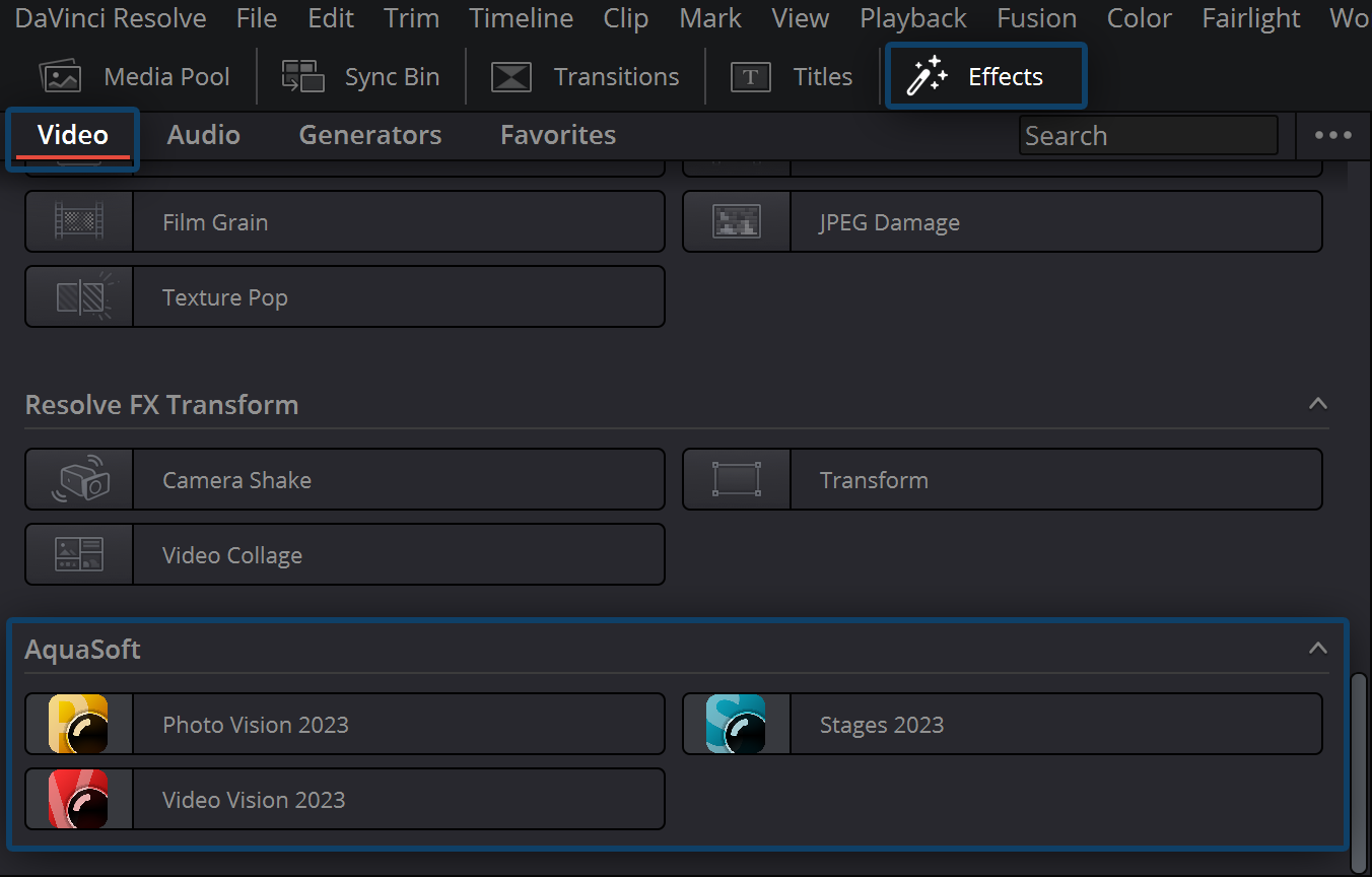 Filters in DaVinci Resolve