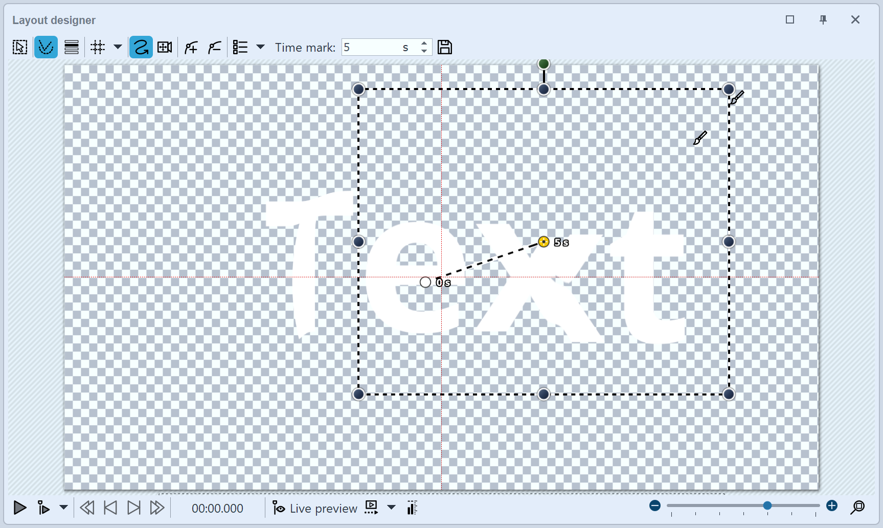 Motion path on shape creates change in displacement map