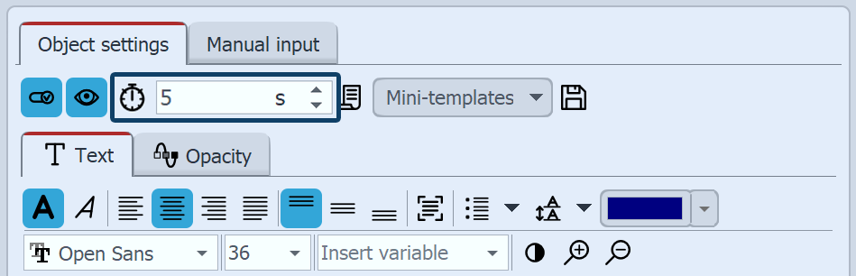 Display duration