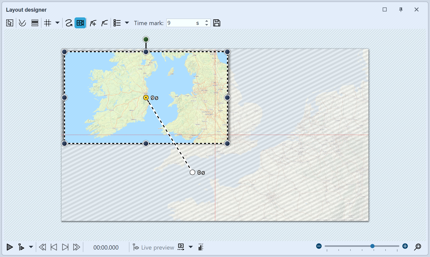 End position for zoom/camera pan