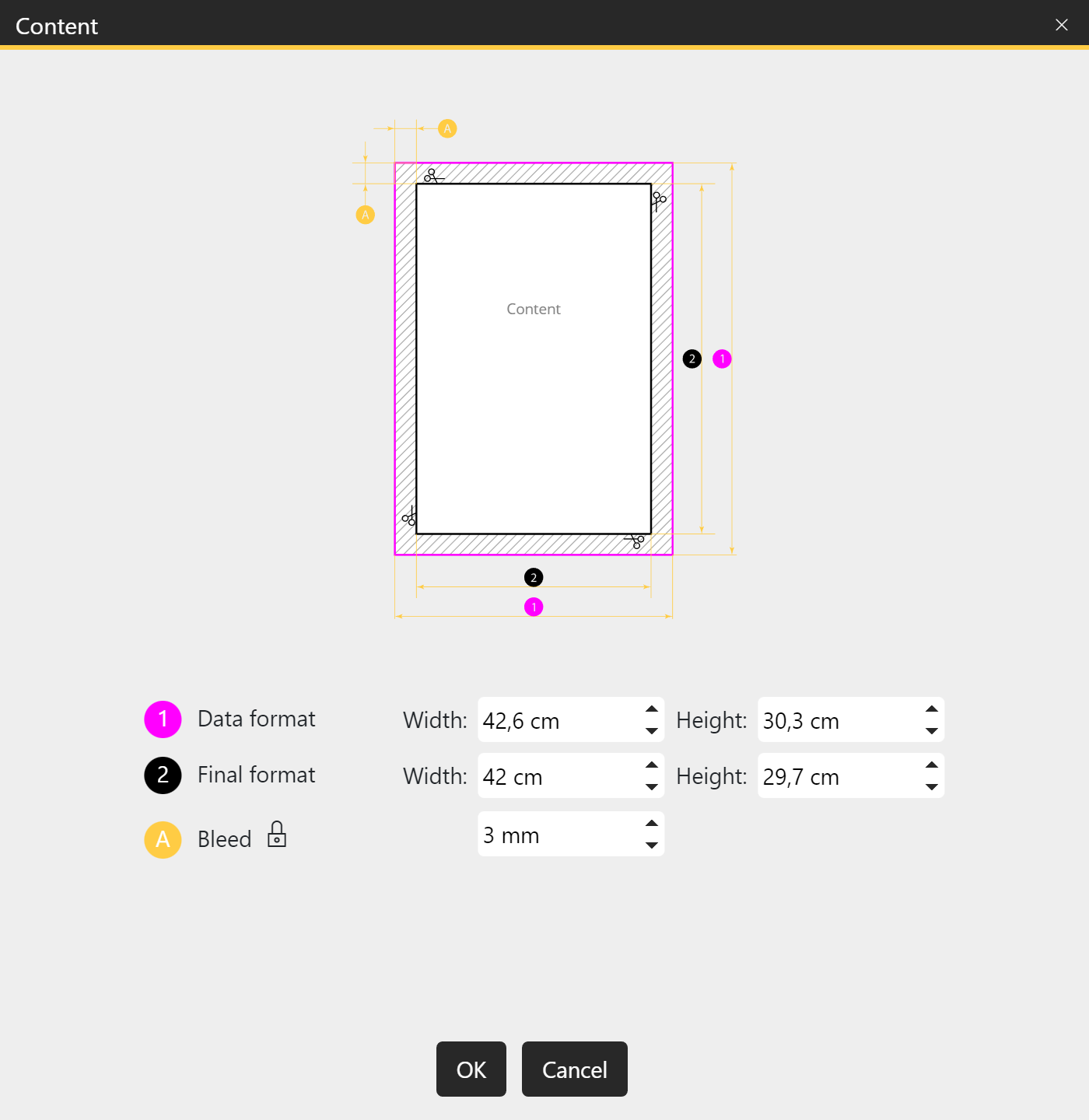 Change properties for pages